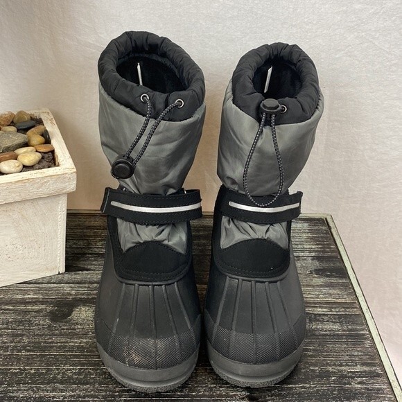 Land’s End Black Expedition Fur Lined Rain & Snow Boots 7 - Picture 2 of 8
